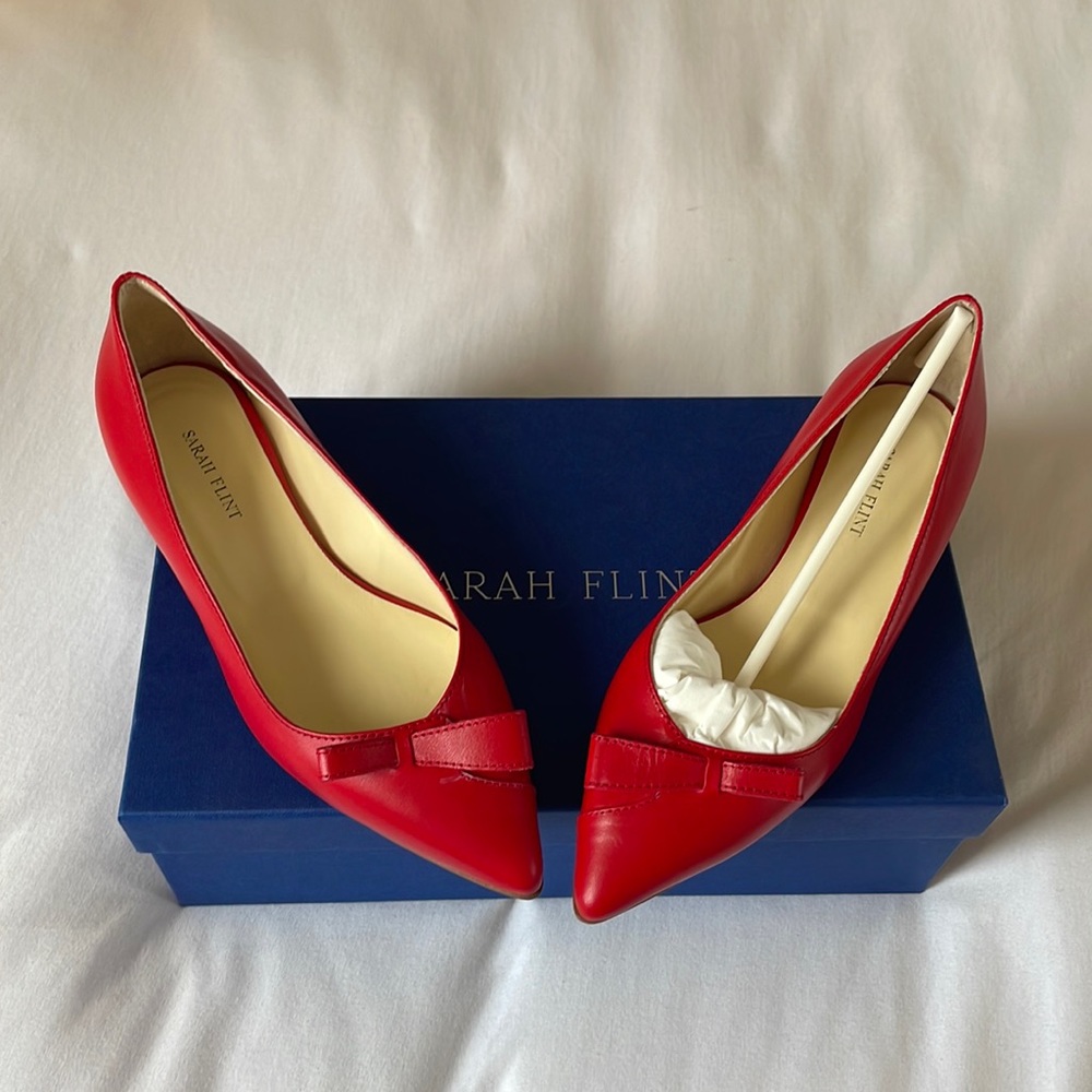 Sarah Flint Natalie Flats - NWOT, Exclusive Red Sold Out!